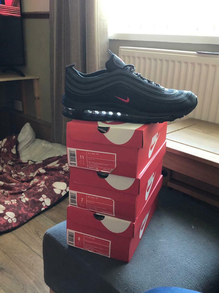 air max 97 black red tick